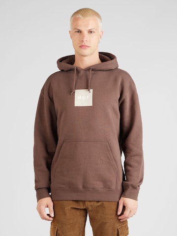 HUF Sweatshirt in Brown: front