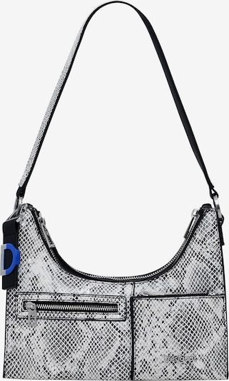 Rankinė ant peties 'Delta Vega' iš Desigual, spalva – pilka / sidabro pilka / juoda / balta, Prekių apžvalga