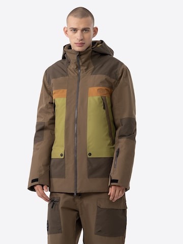 4F Outdoor jacket in Brown: front