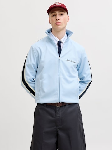 JACK & JONES - Sudadera con cremallera en azul: frente