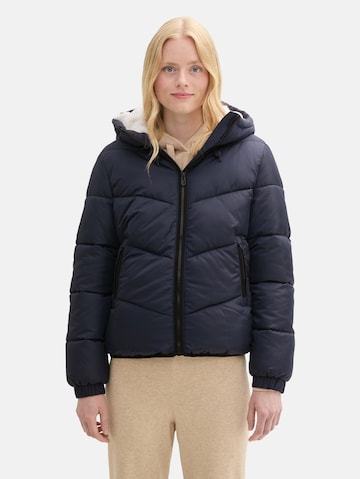 TOM TAILOR DENIM Winter jacket in Blue: front