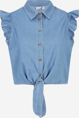 Vero Moda Petite Blouse 'NOE' in Blauw: voorkant