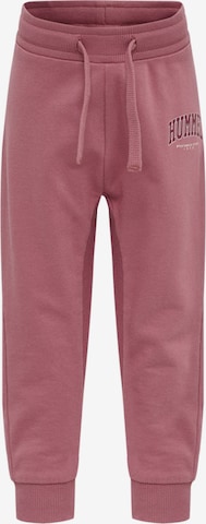 Hummel Tapered Broek in Roze: voorkant