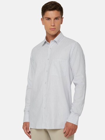 Regular fit Camicia di Boggi Milano in grigio: frontale