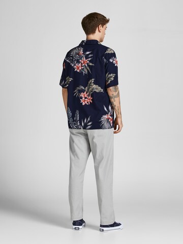 JACK & JONES Comfort fit Srajca 'Tropic Resort' | modra barva