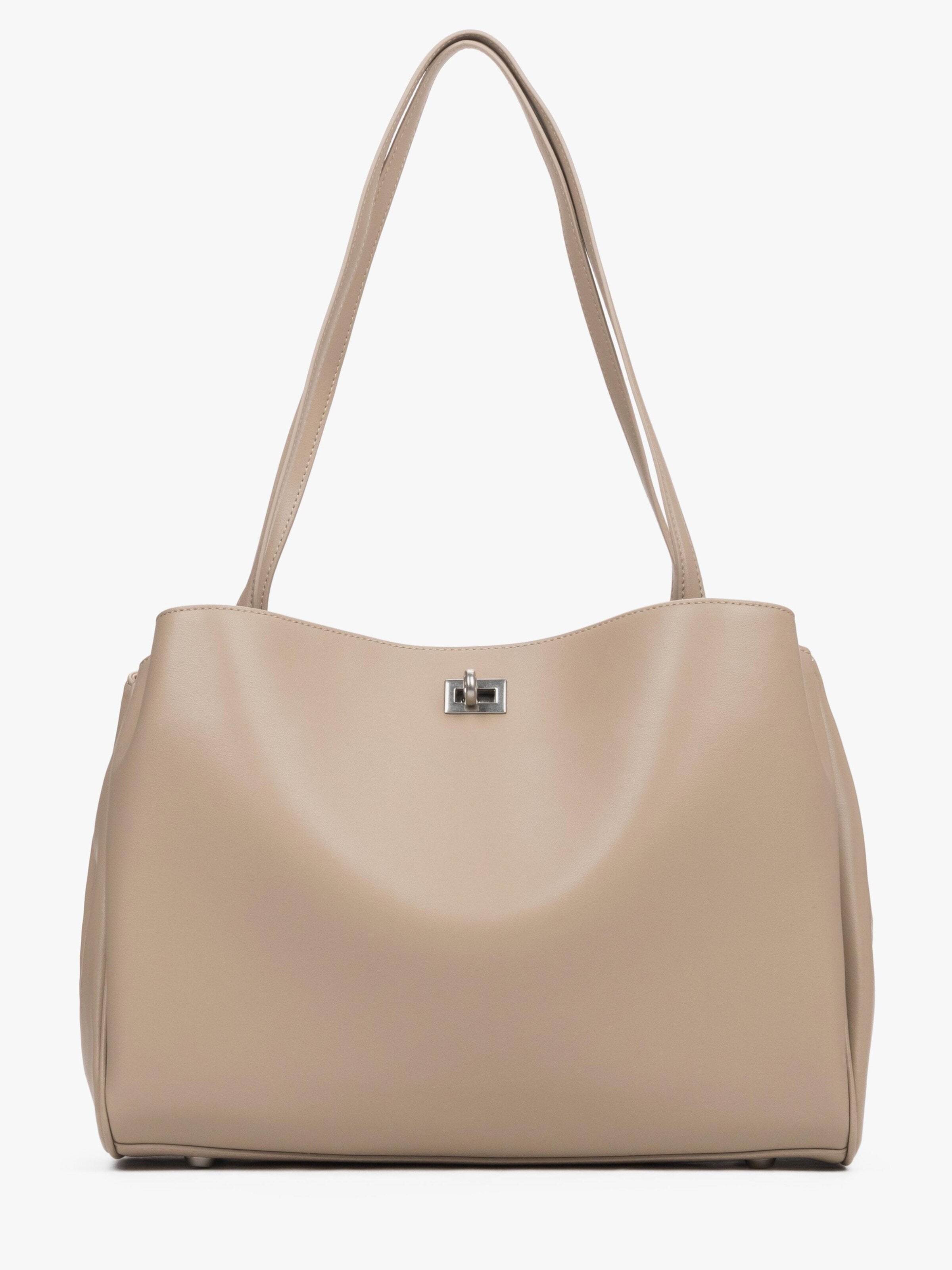 Estro Axelremsväska '9008' i beige: framsida