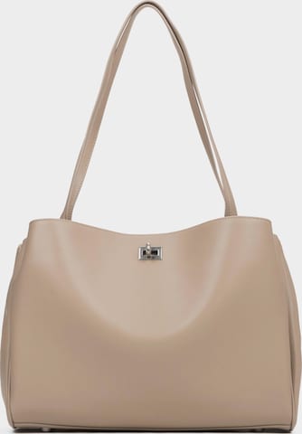 Estro Axelremsväska '9008' i beige: framsida