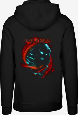 F4NT4STIC Sweater 'Disturbed Heavy Metal DNA Swirl' in Black