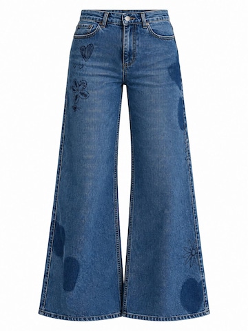 IT'S BASIC - Acampanado Vaquero 'DOODLE FLARE HIGH RISE JEANS' en azul