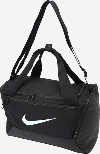 NIKE Sportstaske 'Brasilia 9.5' i sort / hvid, Produktvisning