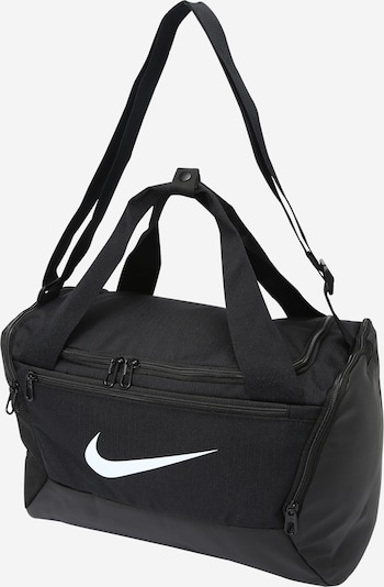 NIKE Malas de desporto 'Brasilia 9.5' em preto / branco, Vista do produto