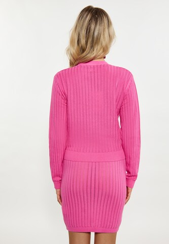 IZIA Gebreid vest in Roze