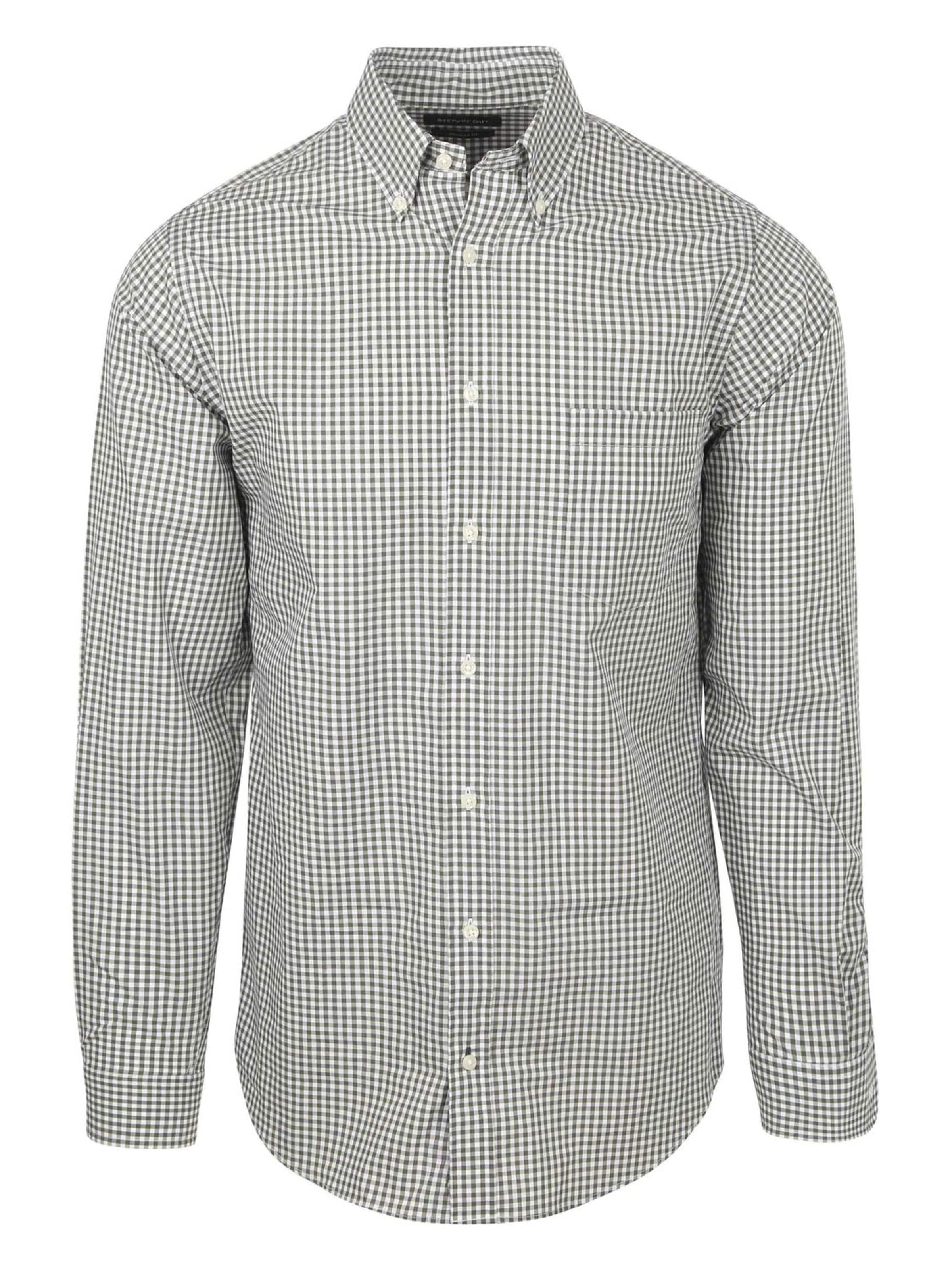 Steppin' out Regular fit Overhemd in Groen: voorkant