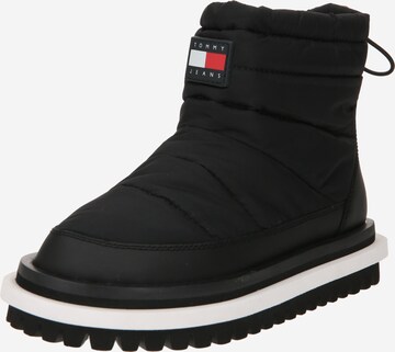 Tommy Jeans Snowboots in Zwart: voorkant