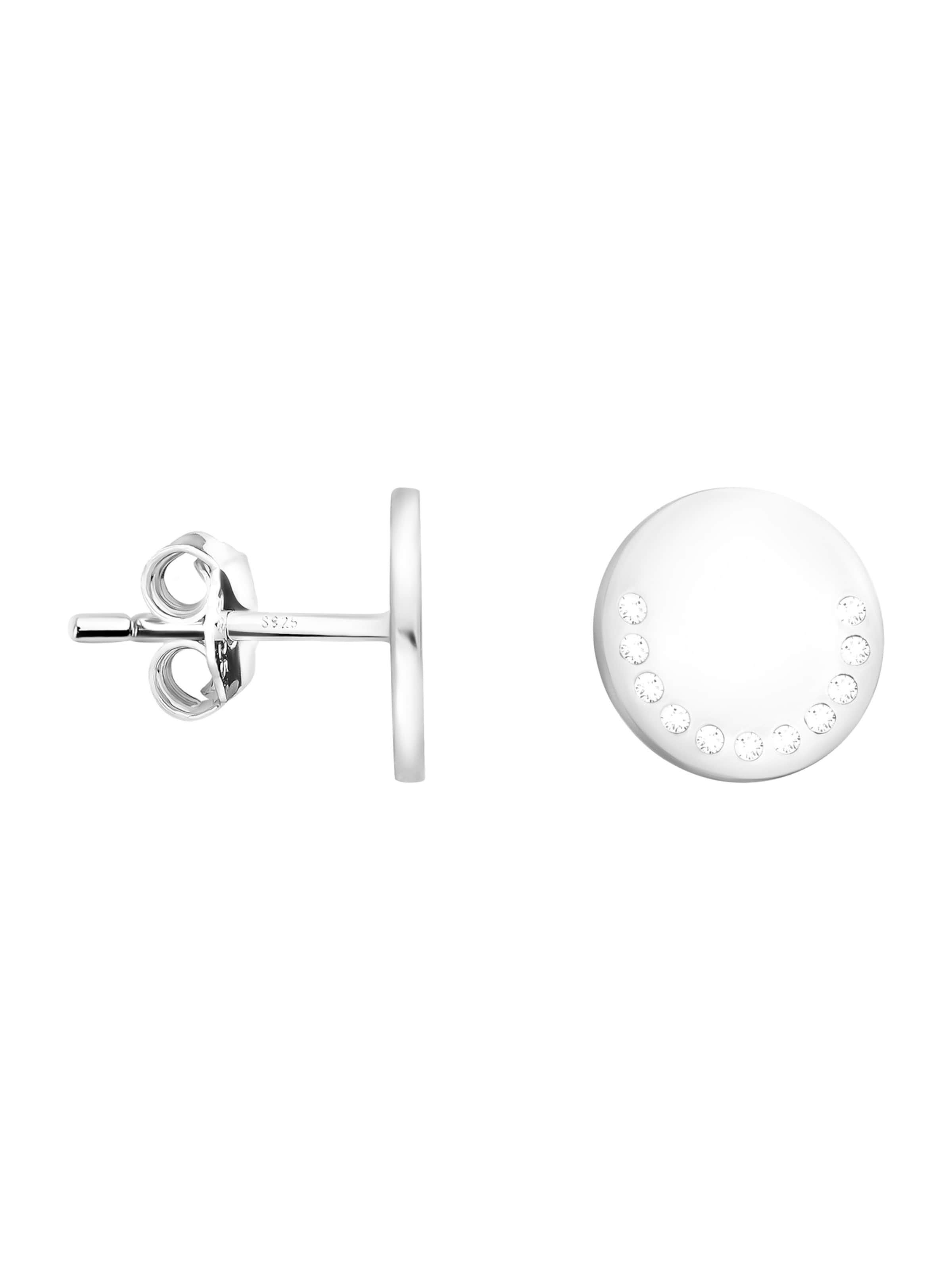 Sofia Milani Earrings 'Circle' in Silver: front