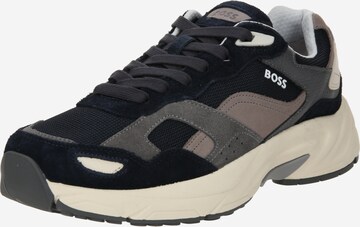 BOSS - Zapatillas deportivas bajas 'Levitt' en azul: frente