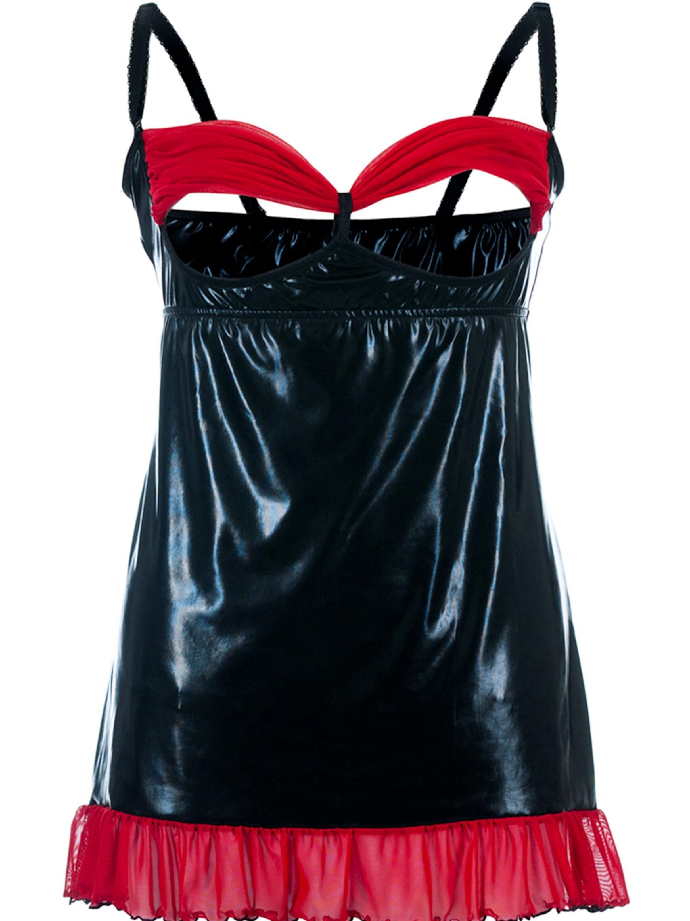 Andalea Negligée 'Wetlook-Chemise'‌‌‌‌‌‌‌‌ in Schwarz