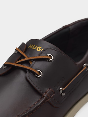 HUGO - Mocassins 'Darcy' em castanho