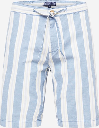 Pantaloni eleganți COLOURS & SONS pe bleumarin / albastru deschis / galben pastel / alb, Vizualizare produs