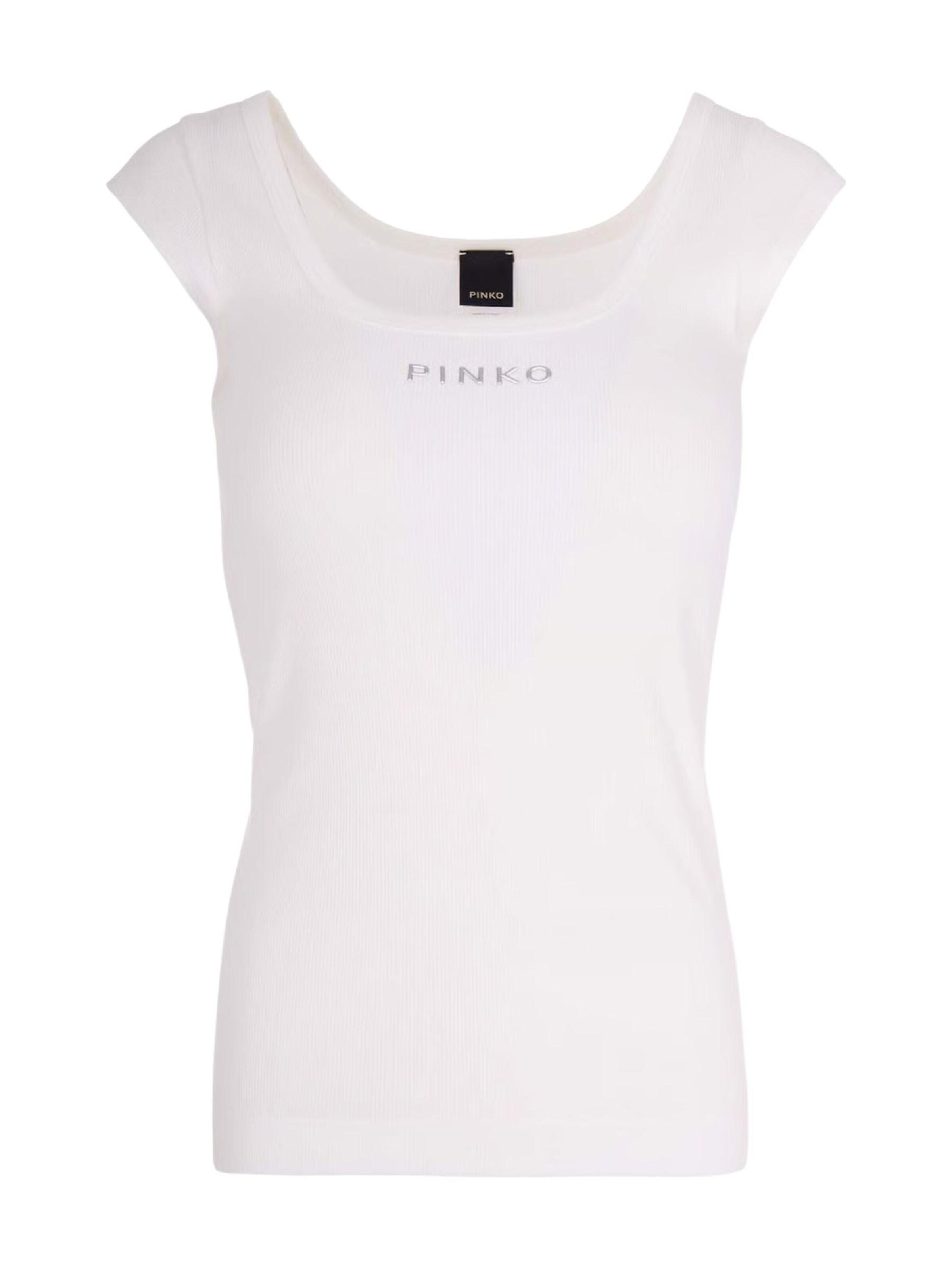 PINKO - Camiseta 'TENACE' en blanco: frente