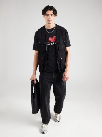 new balance Shirt 'Athletics' in Zwart