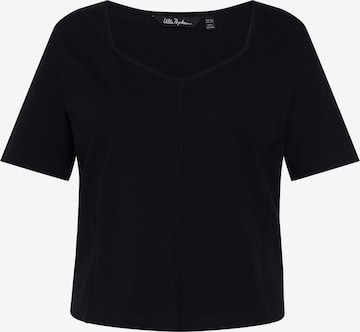 Ulla Popken - Camisa em preto: frente