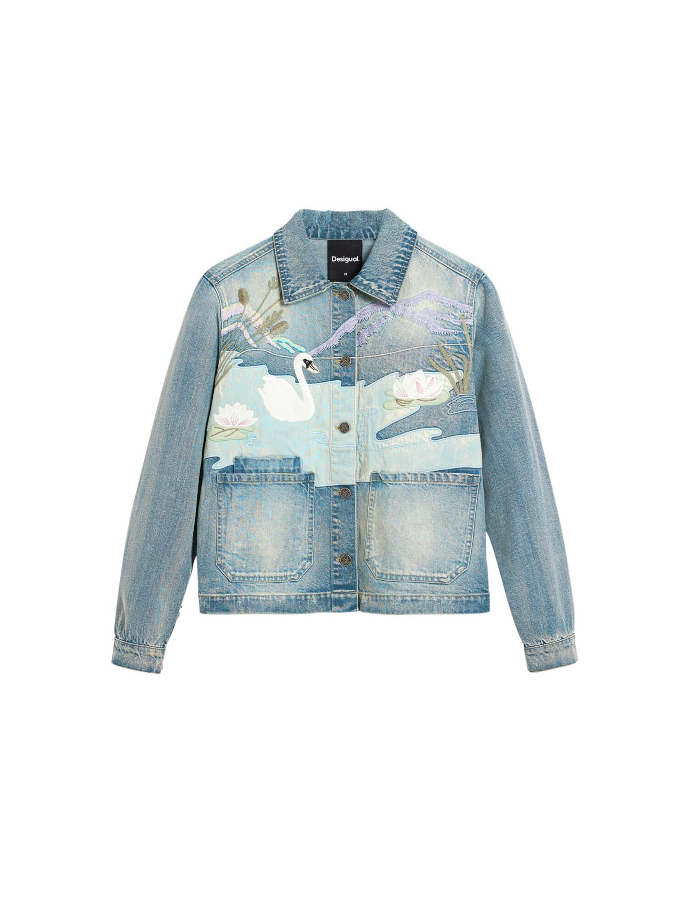 Veste mi-saison Desigual en bleu : devant