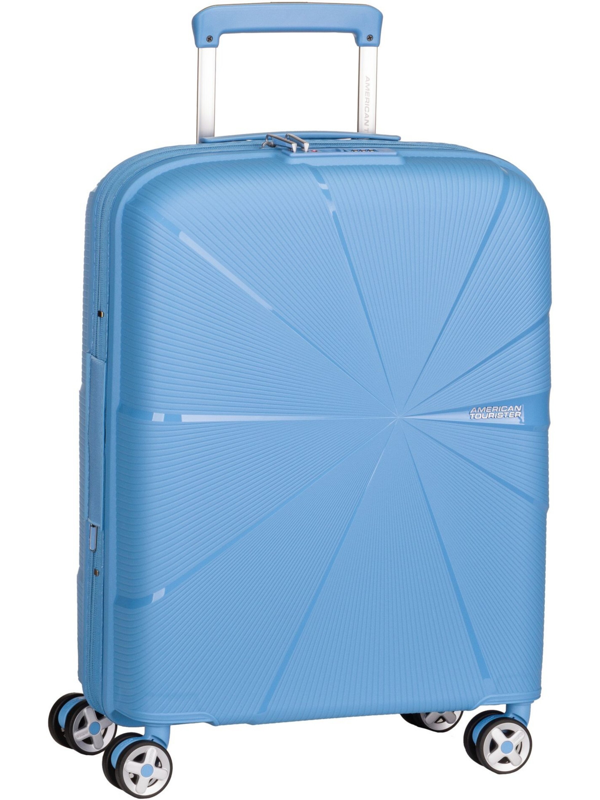 American Tourister Cart ' Starvibe Spinner 55 EXP ' in Blue: front