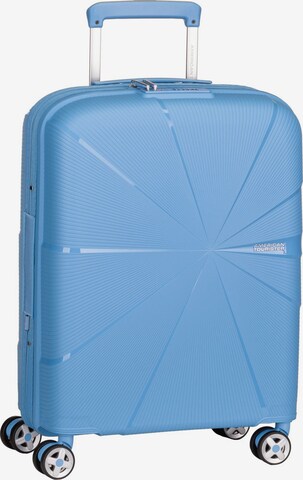 American Tourister Cart ' Starvibe Spinner 55 EXP ' in Blue: front