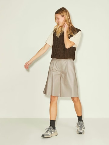 JJXX Wide Leg Laskoshousut 'Pearl' värissä beige