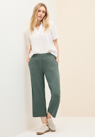 CECIL Wide leg Trousers 'Neele' in Green