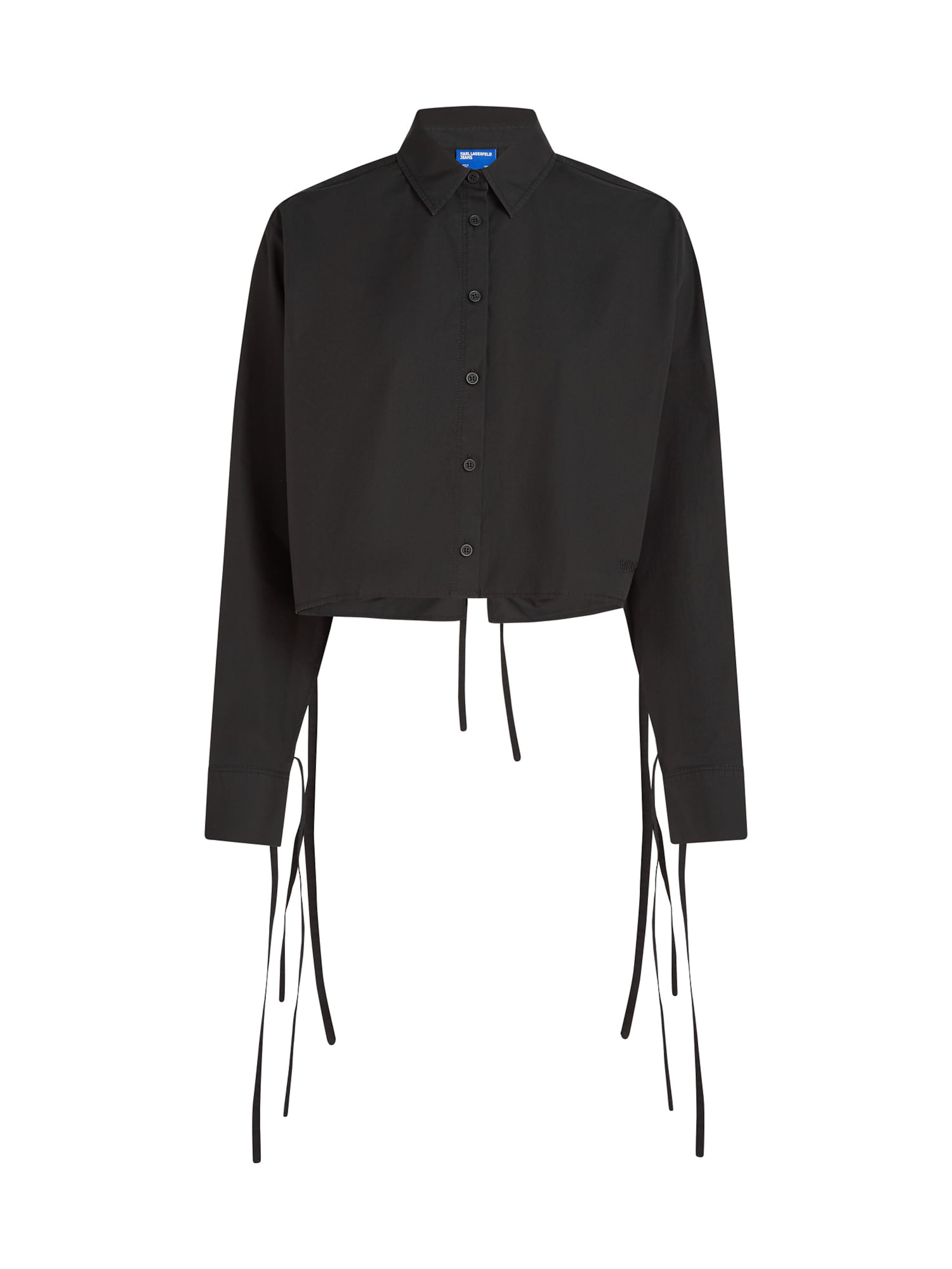 KARL LAGERFELD JEANS Блуза в черно: отпред