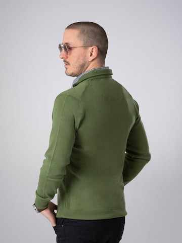 PANTONECLO Trui 'Pantoneclo Men’s Mock Sweater' in Groen
