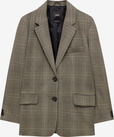 Pull&Bear Blazer i brun / grå / khaki / sort, Produktvisning