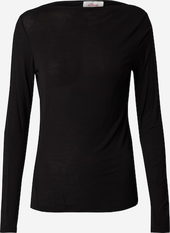 s.Oliver - Camiseta en negro: frente