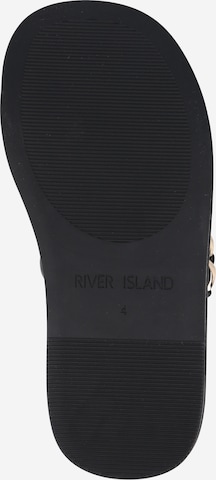 River Island Босоножки через палец в Черный