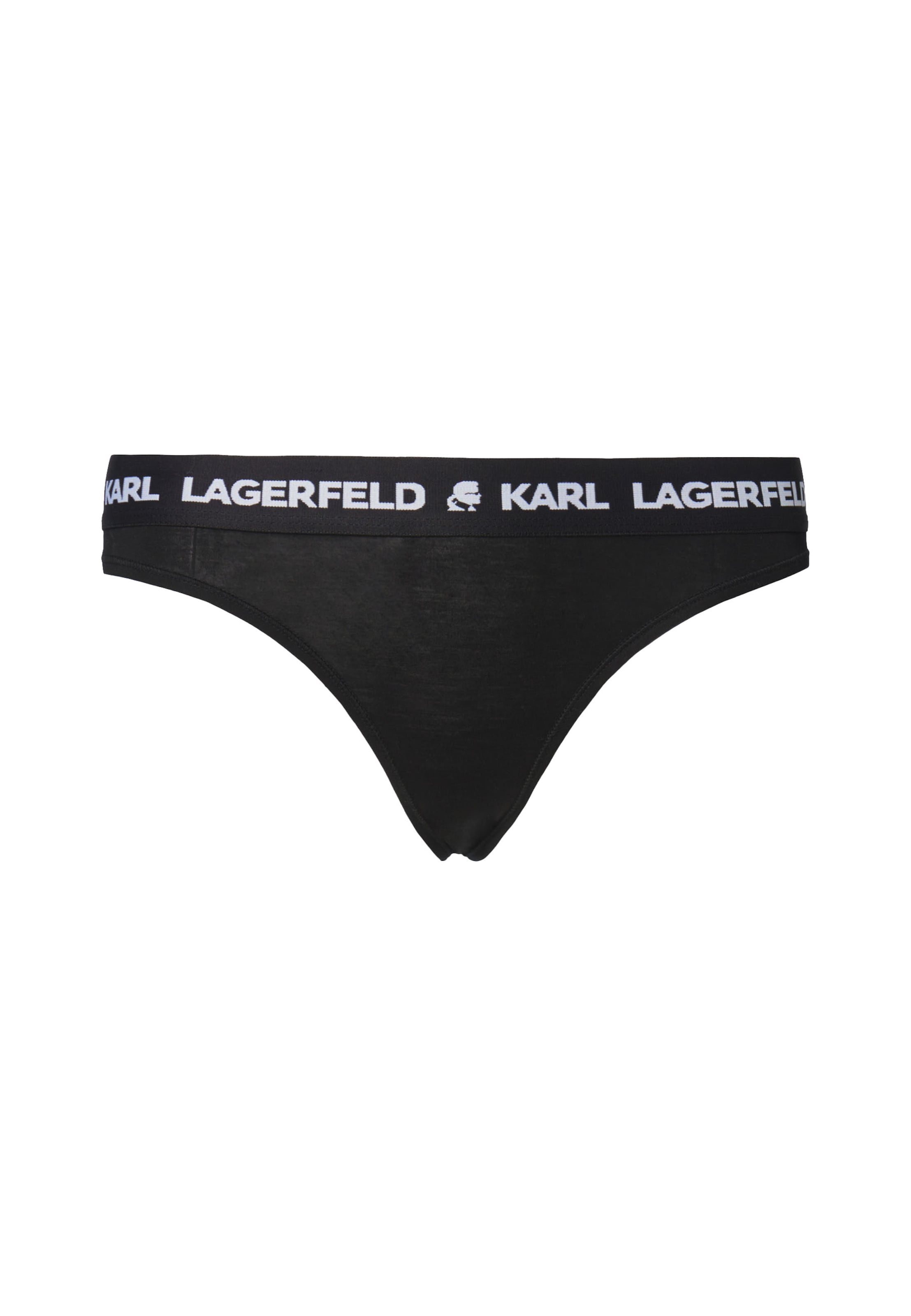 Karl Lagerfeld Tangice | črna barva: sprednja stran