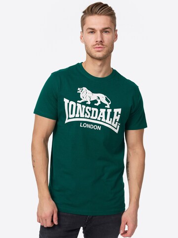 LONSDALE - Camiseta en verde: frente