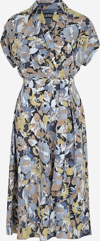 Lauren Ralph Lauren Petite Рокля тип риза в синьо: отпред