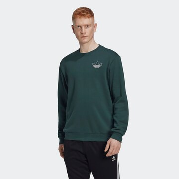 ADIDAS ORIGINALS Sweatshirt 'Trefoil Series Style' i grøn: forside