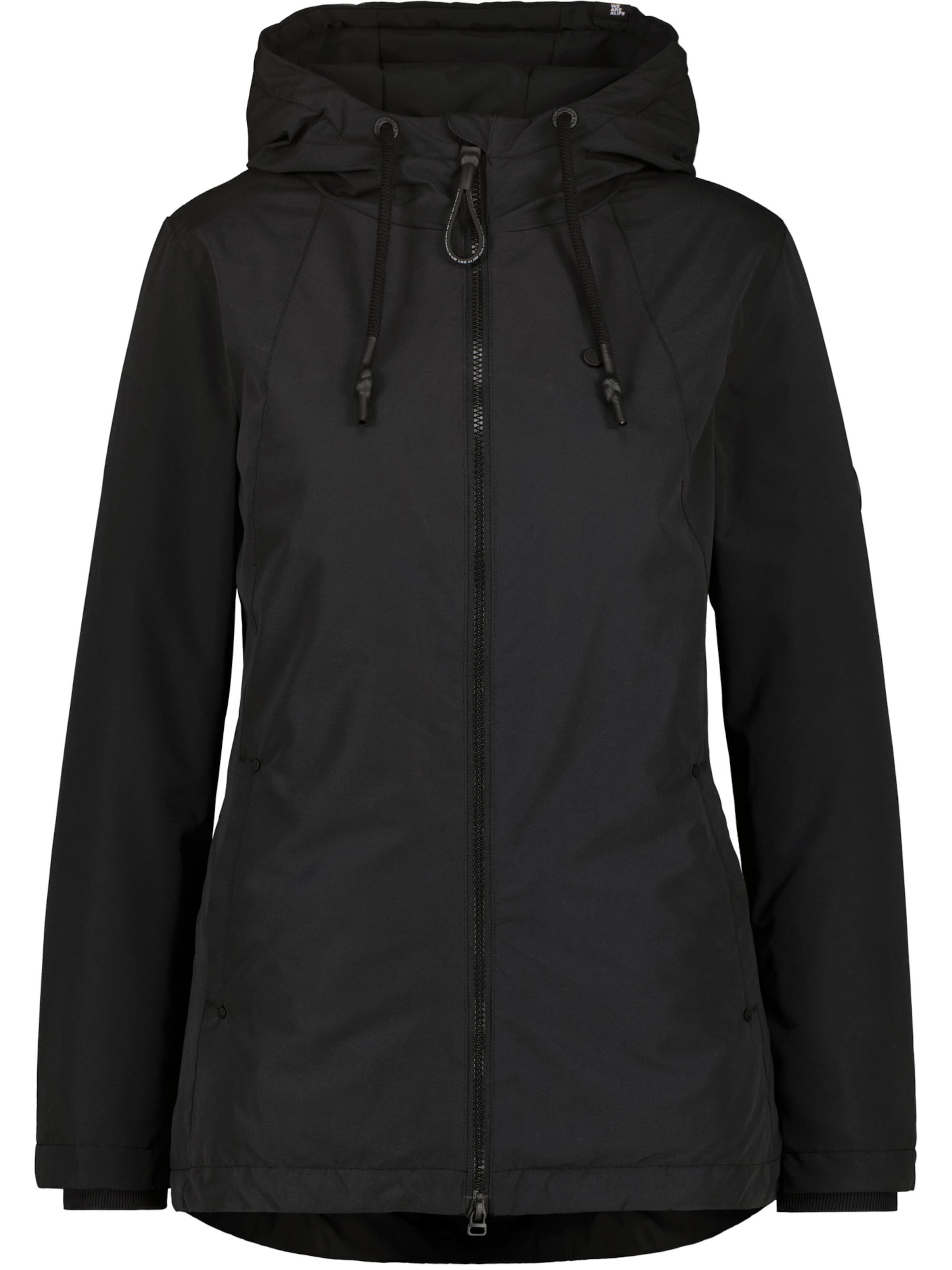 alife & kickin Зимно яке 'LilouAK A' в черно: отпред