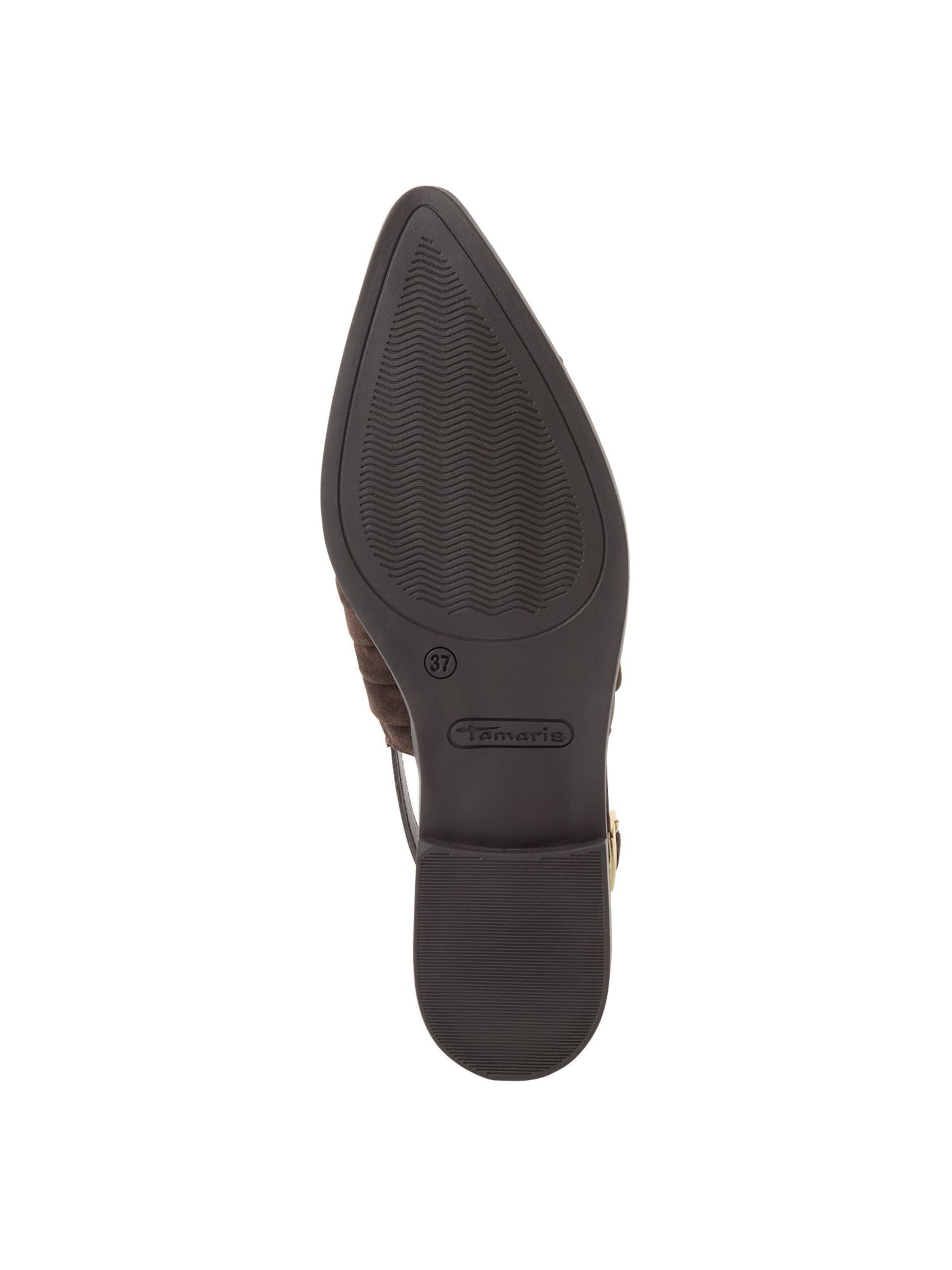 Ballerines à lanières Tamaris en marron