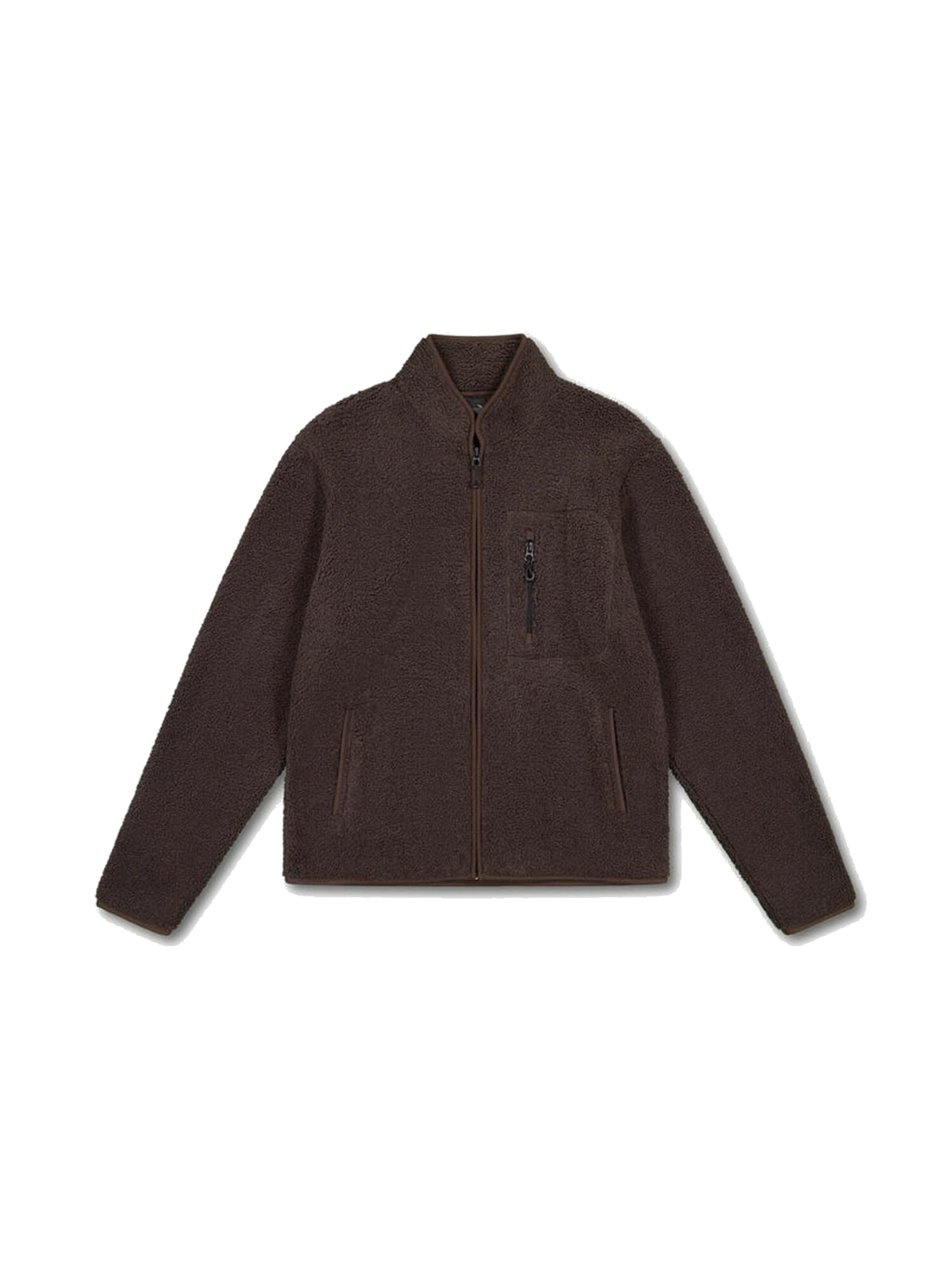 Veste en polaire 'CENO' Le Temps Des Cerises en marron : devant