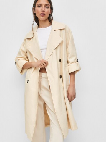 Pull&Bear Overgangsfrakke i beige