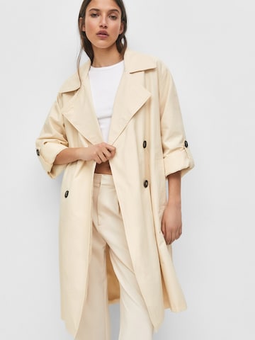 Pull&Bear Between-Seasons Coat in Beige