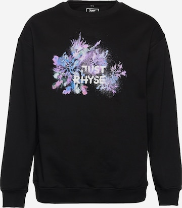 Just Rhyse - Sweatshirt 'Firework' em preto: frente