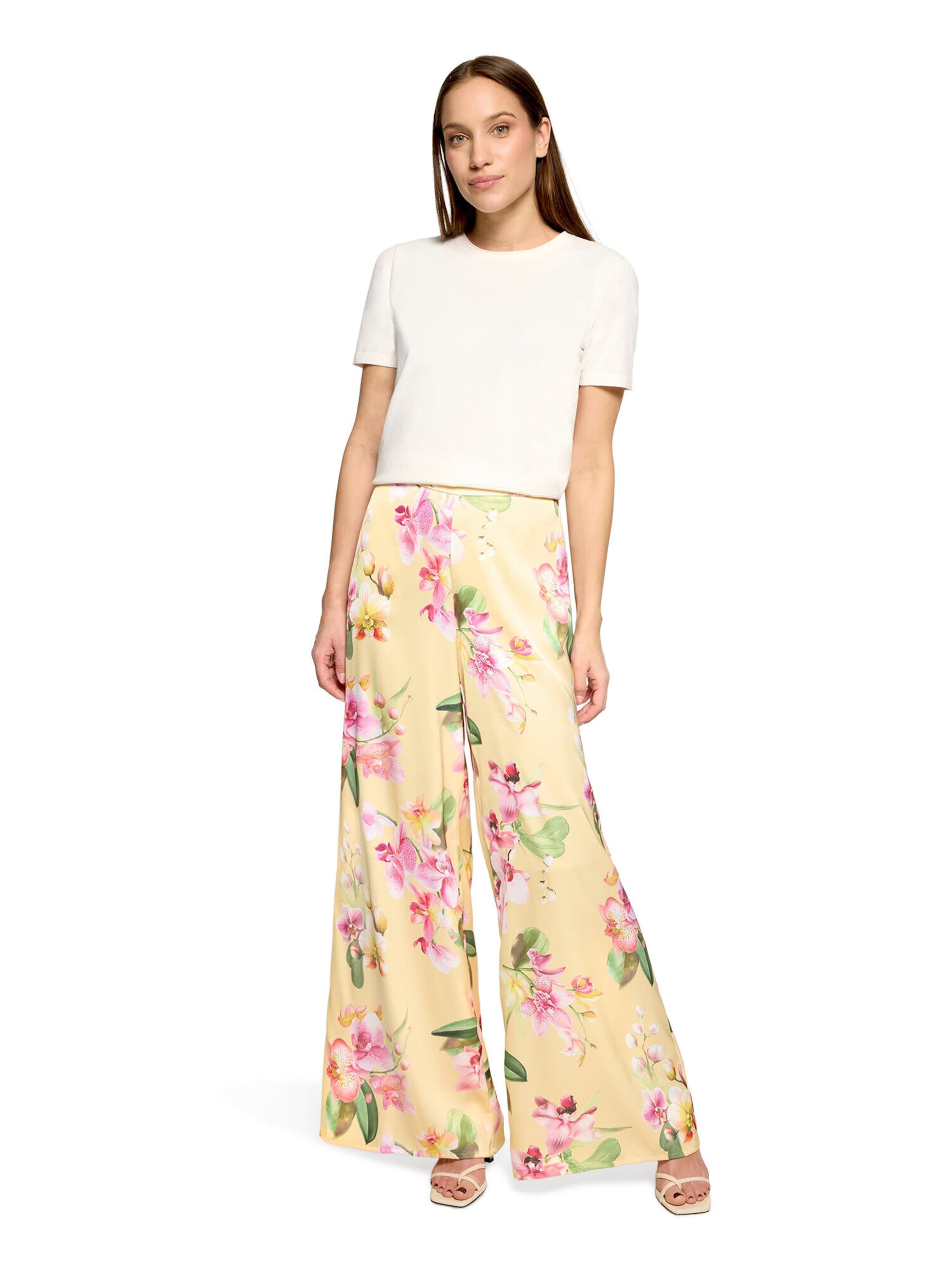 Vera Mont Regular Broek in Geel