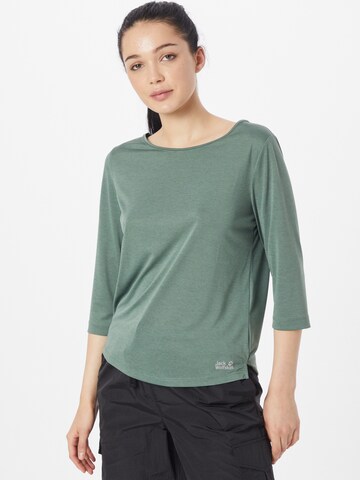 T-shirt fonctionnel JACK WOLFSKIN en vert : devant