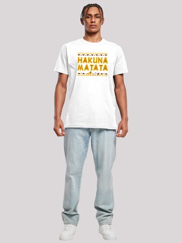F4NT4STIC Shirt 'Disney König der Löwen Hakuna Matata' in Wit