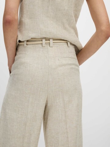 Wide Leg Pantalon Marks & Spencer en beige